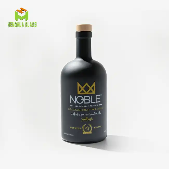 What are custom glass bottles for liquor used for?